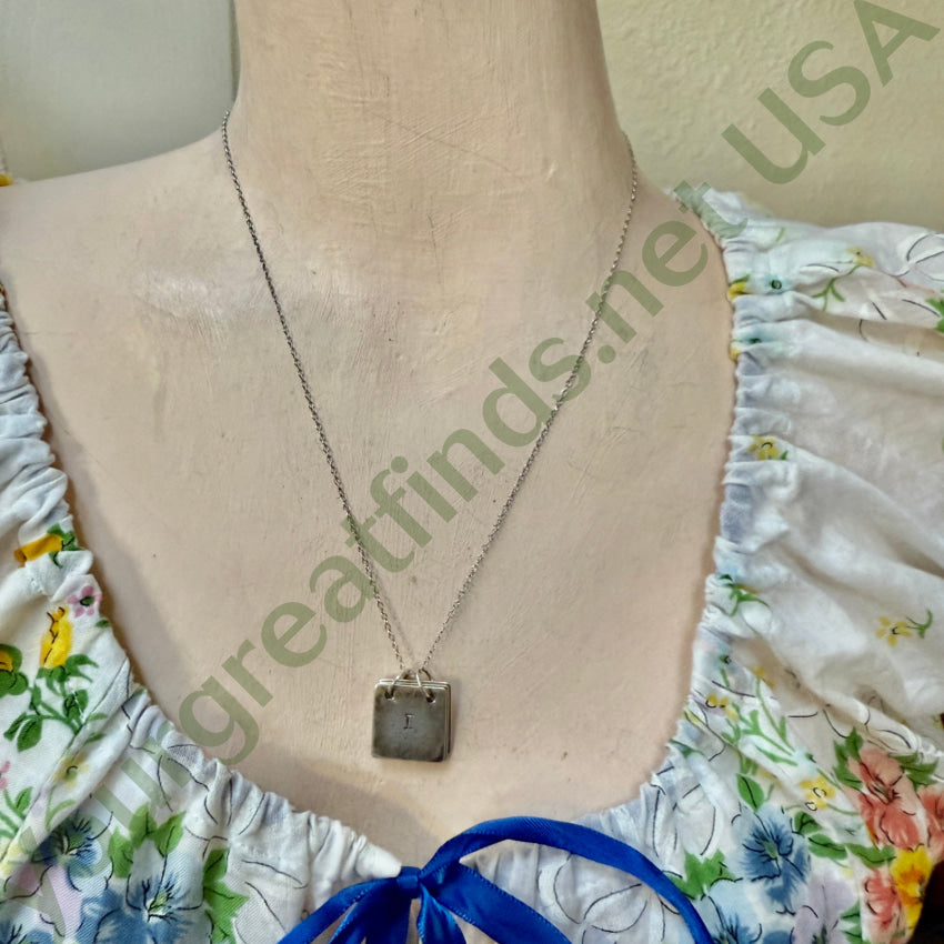 Sterling Silver Three Page ’I Love You’ Necklace necklace