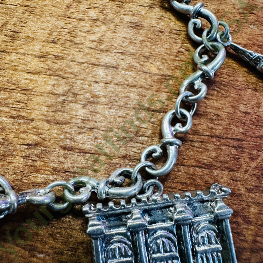 Sterling Silver Travel 7 Charm Bracelet Bracelet