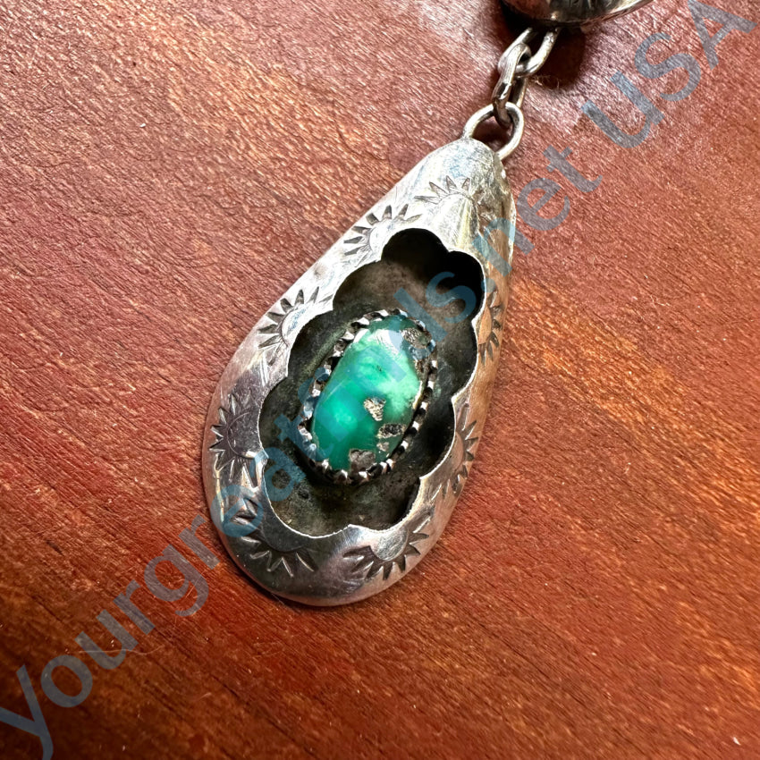 Sterling Silver Turquoise Beaded Necklace