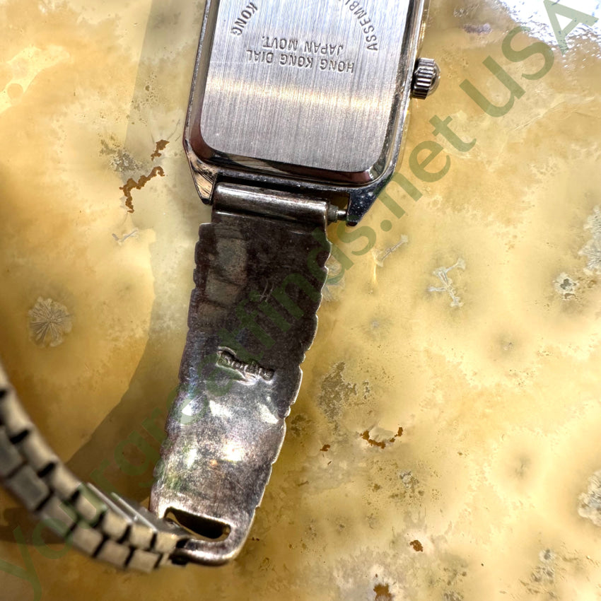 Sterling Silver Turquoise Lapis Lazuli Navajo Watch