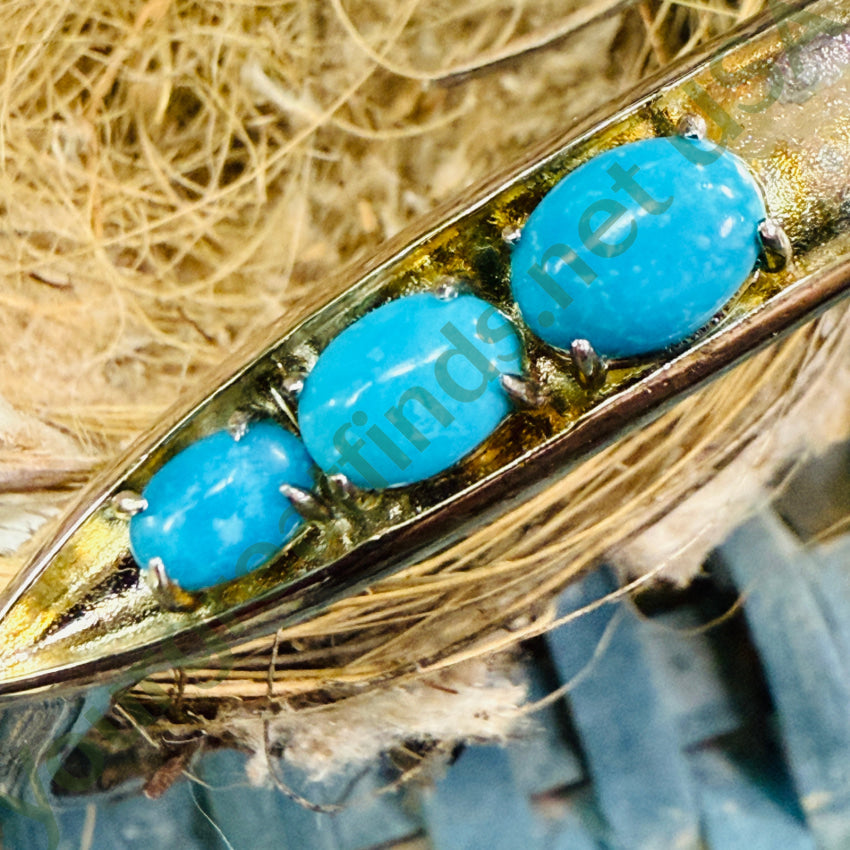 Sterling Silver & Turquoise Modern Cuff Bracelet bracelet