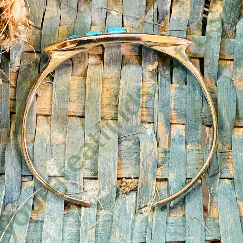 Sterling Silver & Turquoise Modern Cuff Bracelet bracelet