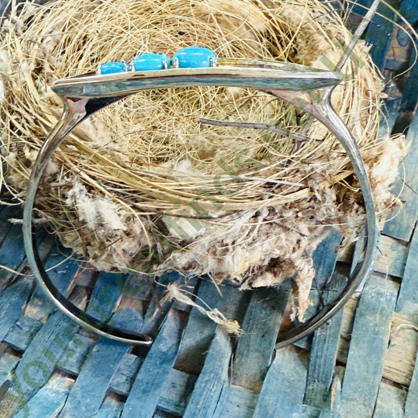 Sterling Silver & Turquoise Modern Cuff Bracelet bracelet