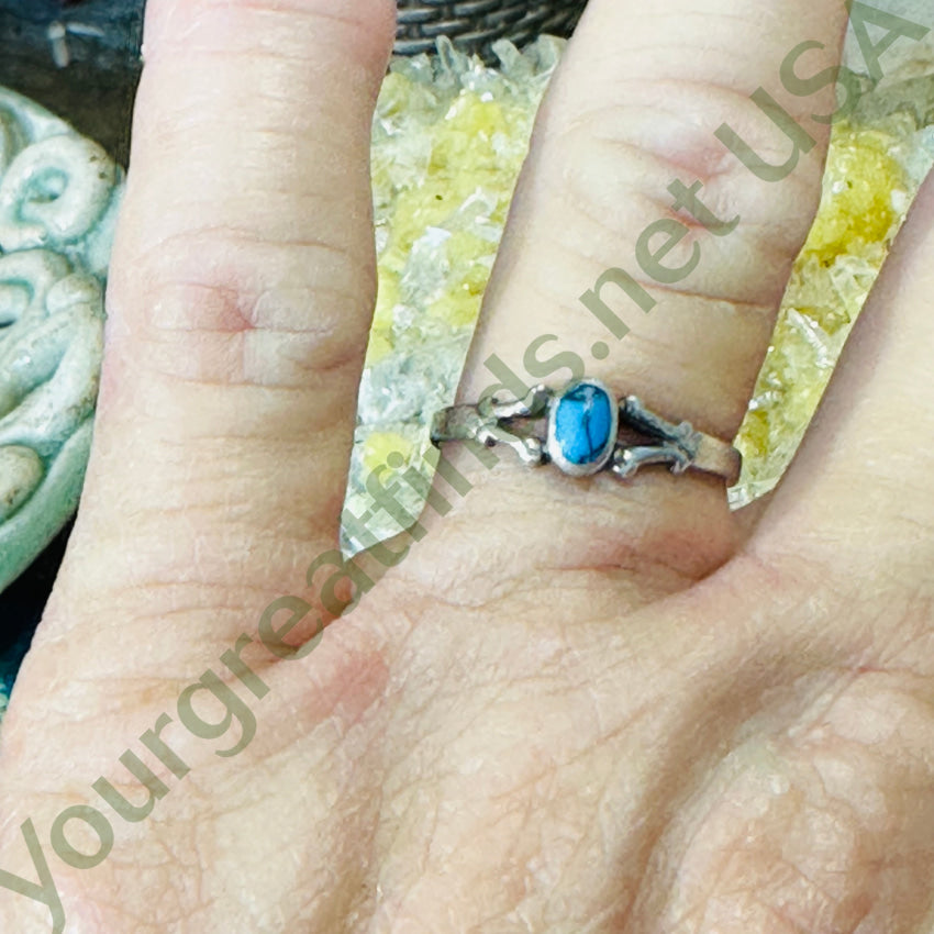 Sterling Silver Turquoise Ring Size 7