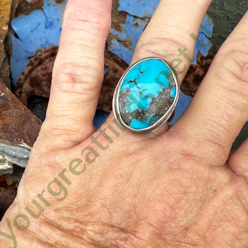 Sterling Silver & Turquoise Ring Size 7