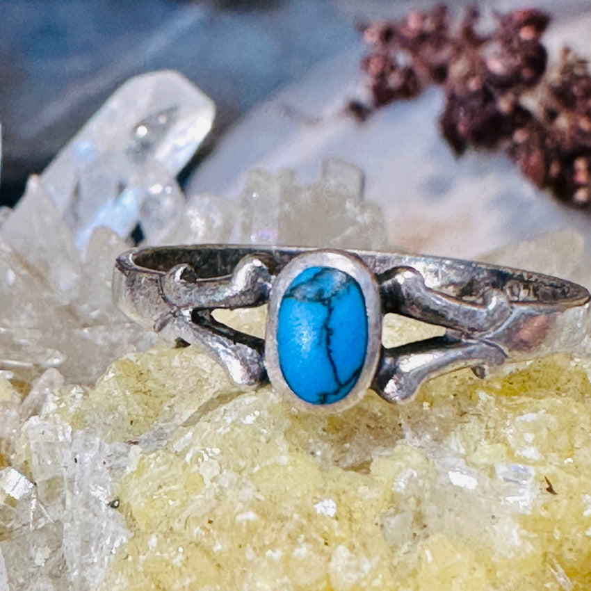 Sterling Silver Turquoise Ring Size 7
