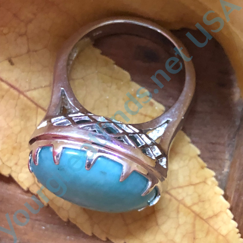 Sterling Silver & Turquoise Ring Size 9 Ring