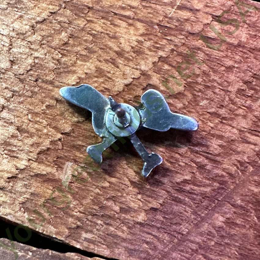 Sterling Silver & Turquoise Roadrunner Straight Back Pin Tie Tack Tie Tack Pin