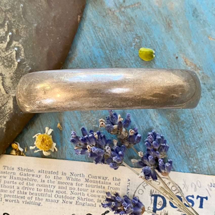 Sterling Silver Wide Cuff Bracelet With Patina Bracelets