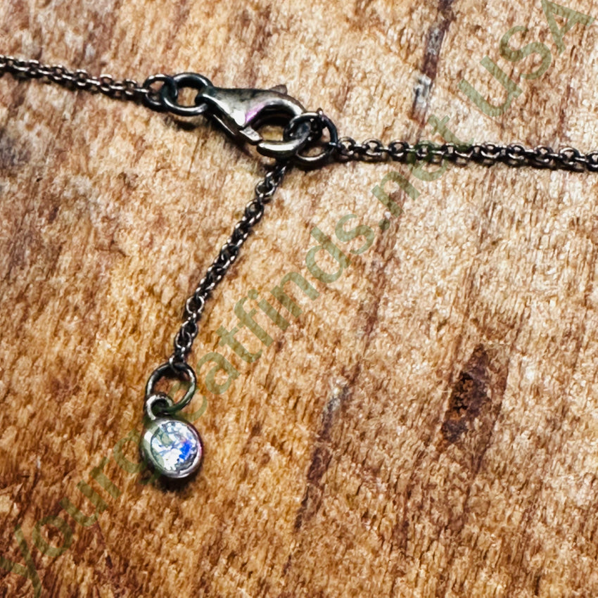 Sterling Sliver & Cubic Zirconia Butterfly Necklace Necklace