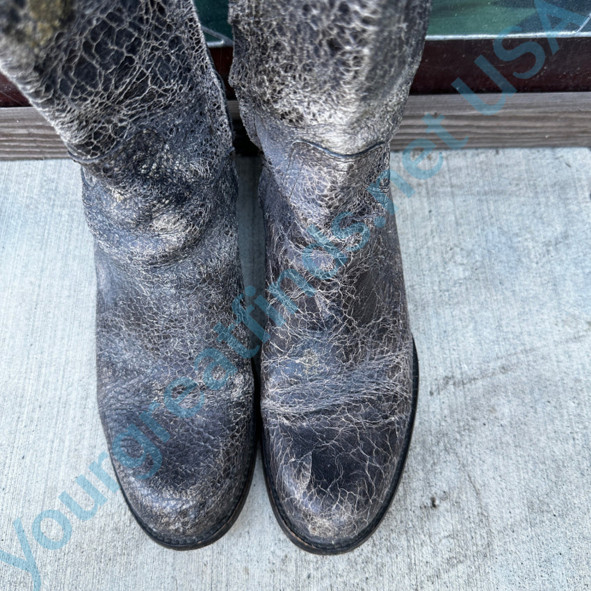 Steven Madden Reins Distressed Leather “Riding” Boots Size 7 Boots