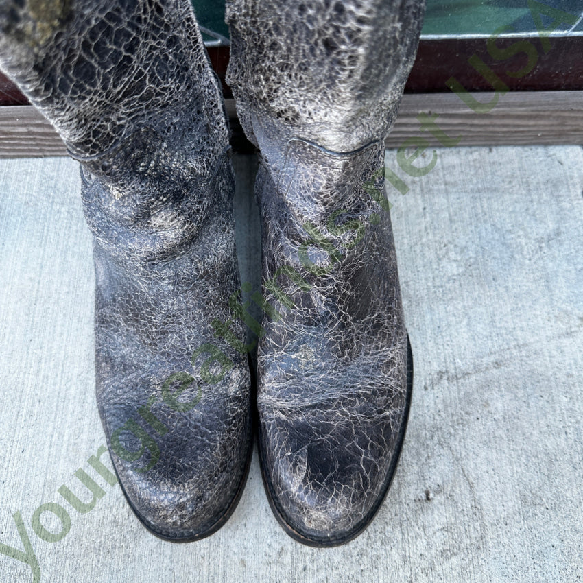 Steven Madden Reins Distressed Leather “Riding” Boots Size 7 Boots