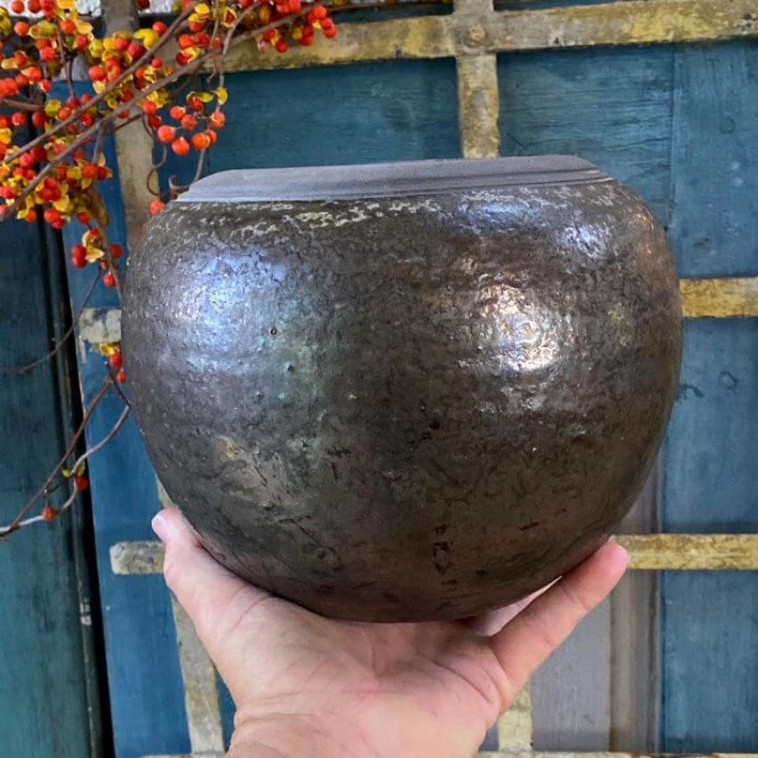 Studio Stoneware Pot by Peter C Vallez 1992 Yourgreatfinds
