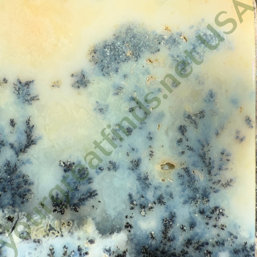 Stunning Dendritic Agate Pendant Pin Vintage Sterling Silver Pendant Pin