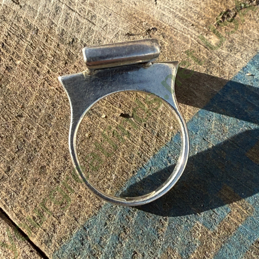 Stunning Lightening Strike Lapis Lazuli Ring Size 7 1/8 Ring