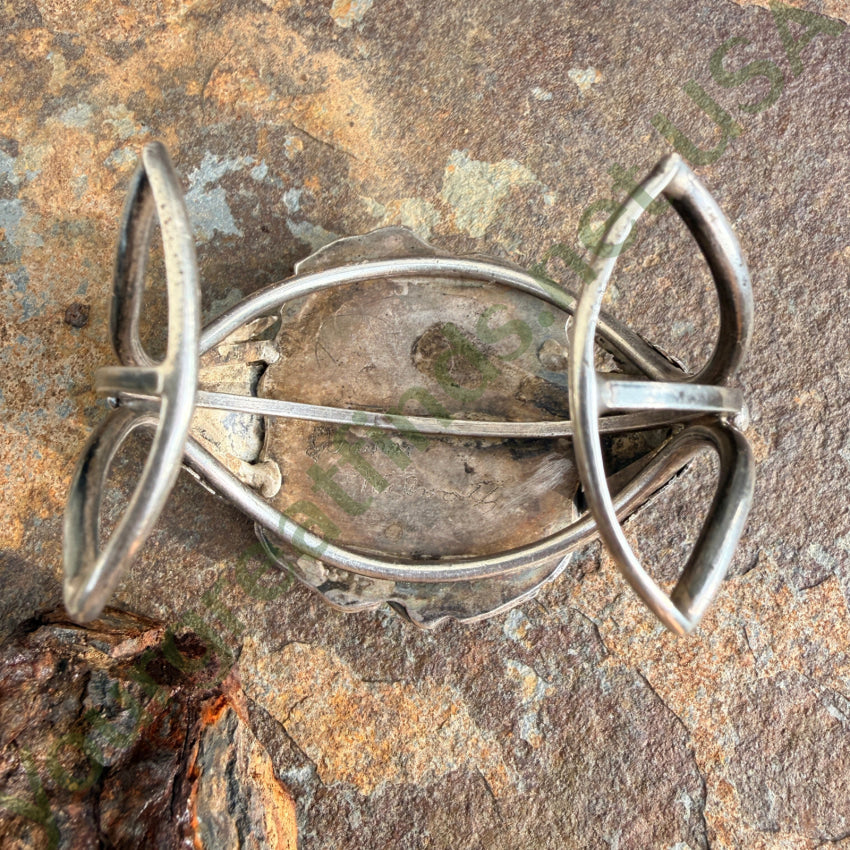 Stunning Navajo Sterling Silver & Turquoise Cuff Bracelet bracelet