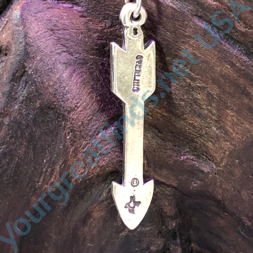 Sun West Silver Co Sterling Arrow Pendant &amp; Chain Necklace