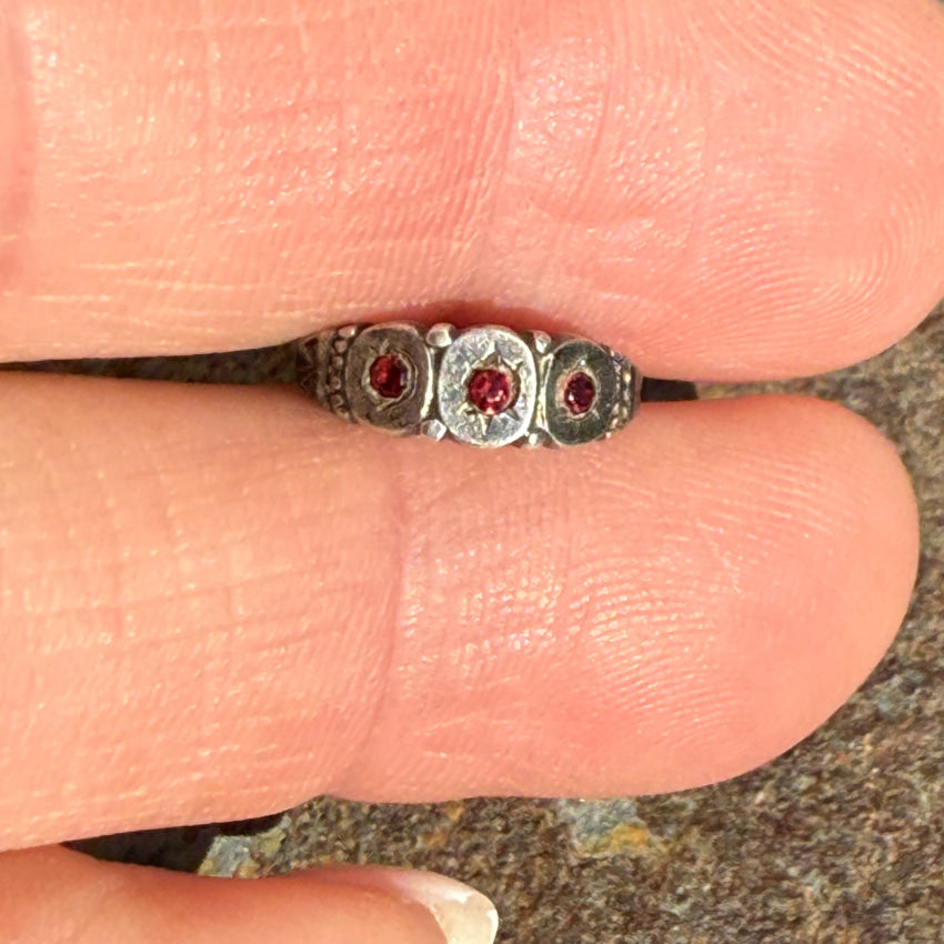 The Tiniest Victorian Sterling Silver Baby Ring ring