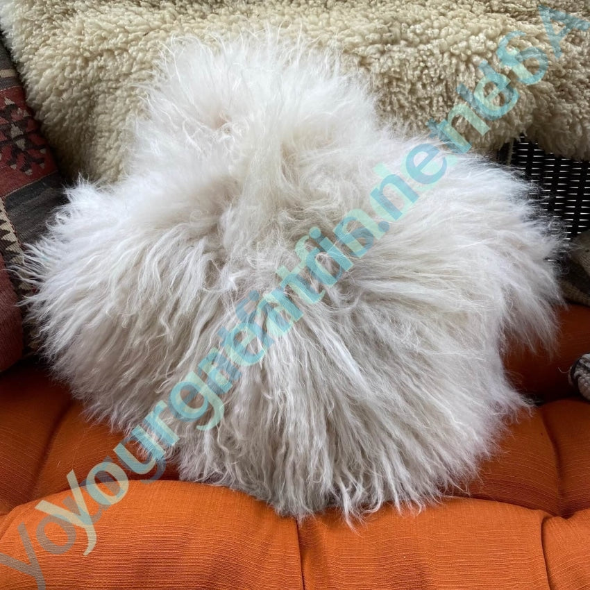 Tibetan Sheepskin Throw Pillow West Elm Yourgreatfinds