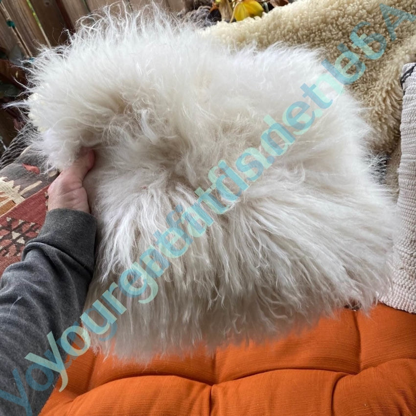 Tibetan Sheepskin Throw Pillow West Elm Yourgreatfinds