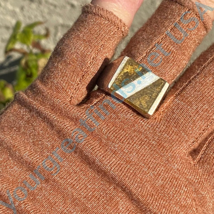 Tigers Eye Sterling Silver Ring 10