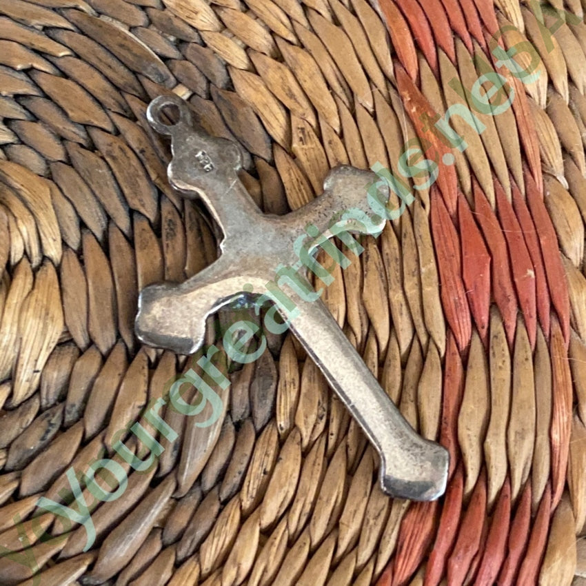 Time Worn Crucifix Pendant in Sterling Silver Yourgreatfinds