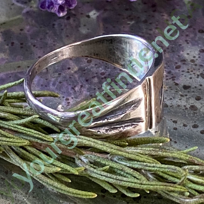 Time Worn Native American Eagle Ring Sterling Silver 11.5 Yourgreatfinds