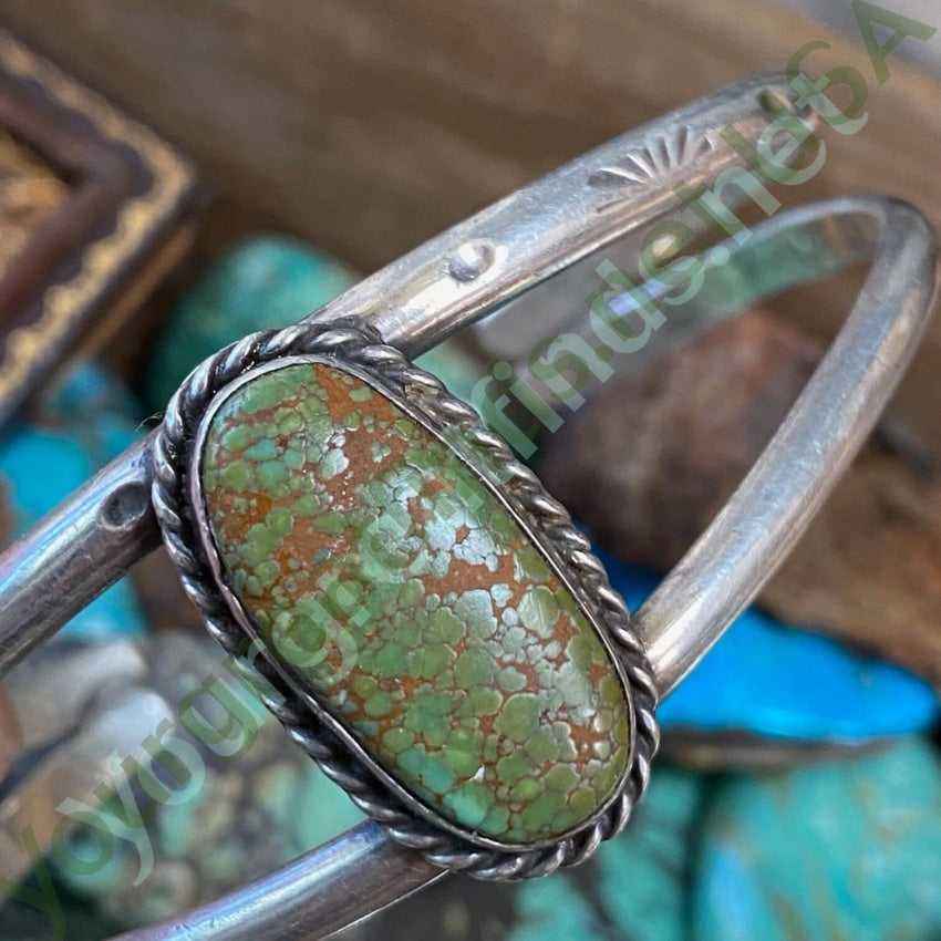 Time Worn Navajo Sterling Silver Bracelet No.8 Turquoise Yourgreatfinds