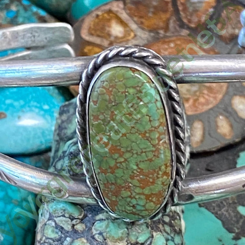 Time Worn Navajo Sterling Silver Bracelet No.8 Turquoise Yourgreatfinds