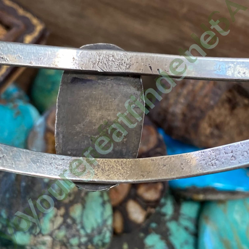 Time Worn Navajo Sterling Silver Bracelet No.8 Turquoise Yourgreatfinds