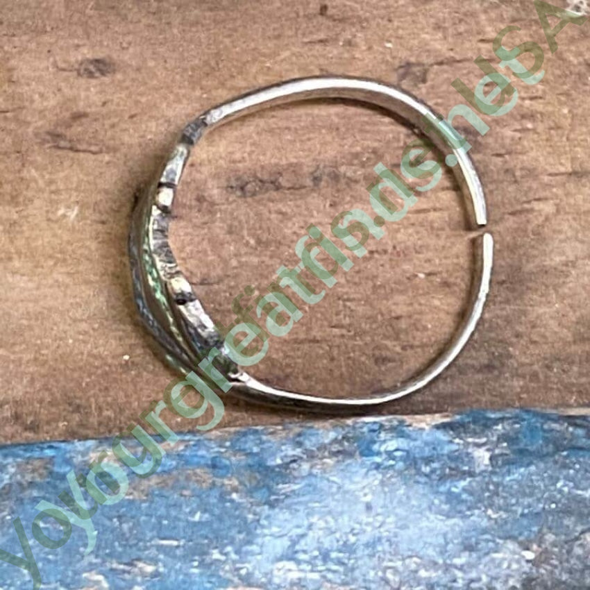 Tiny Sterling Chip Mosaic Inlay Ring Taxco, Mexico Yourgreatfinds