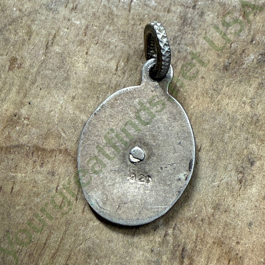 Tiny Sterling Silver Devotional Pendant pendant