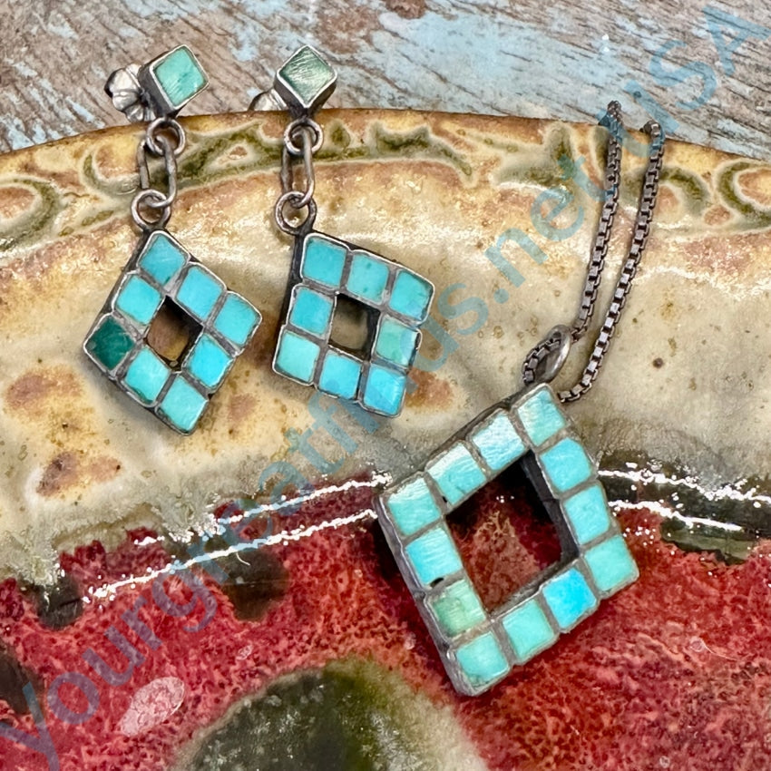 Turquoise Necklace And Earrings Set | Turquoise Gift Set – Beautifully  Handmade UK