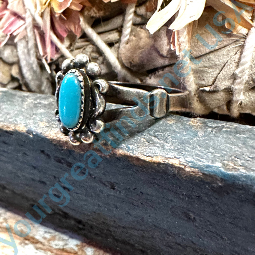 Vintage Bell deals Trading Post Sterling Silver Turquoise Ring