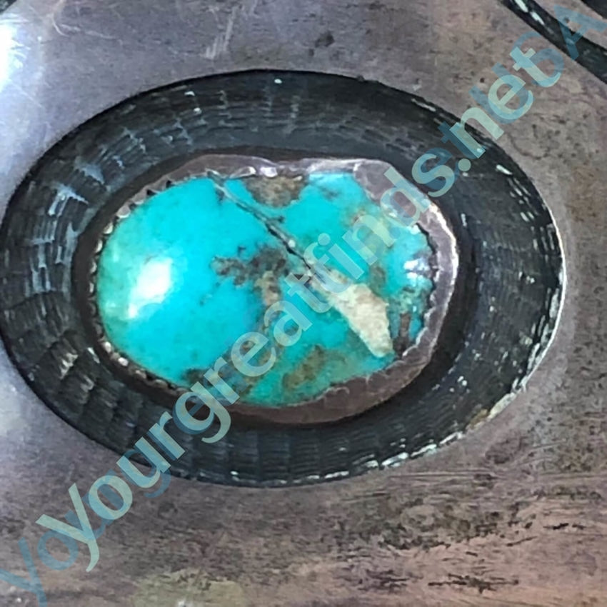 Turquoise Sterling Silver Belt Buckle Hopi Fermin Hawee Yourgreatfinds