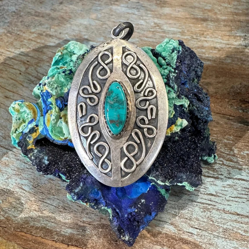 Turquoise Sterling Silver Pendant