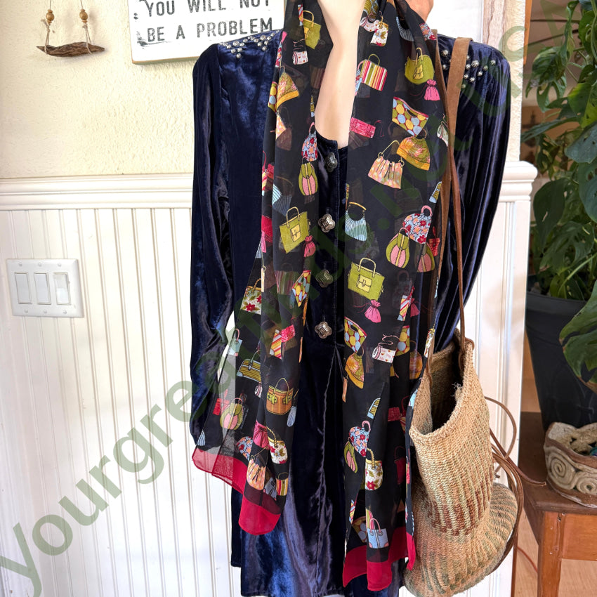Two Vintage Long Scarves Scarf