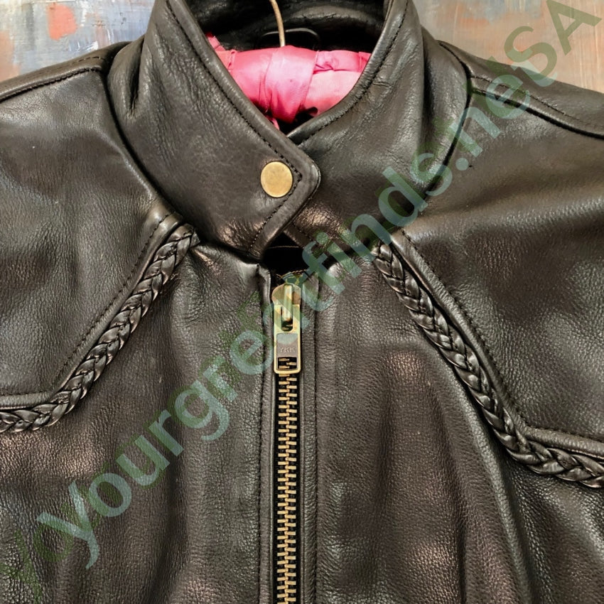 Unik Ultra Black Leather Motorcycle Ladies Jacket Yourgreatfinds