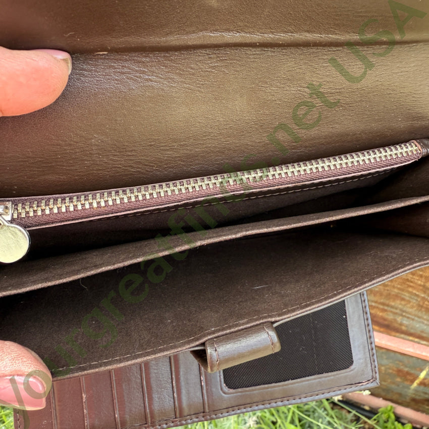 Very Nice Brown Sting Ray Leather Wallet wallet
