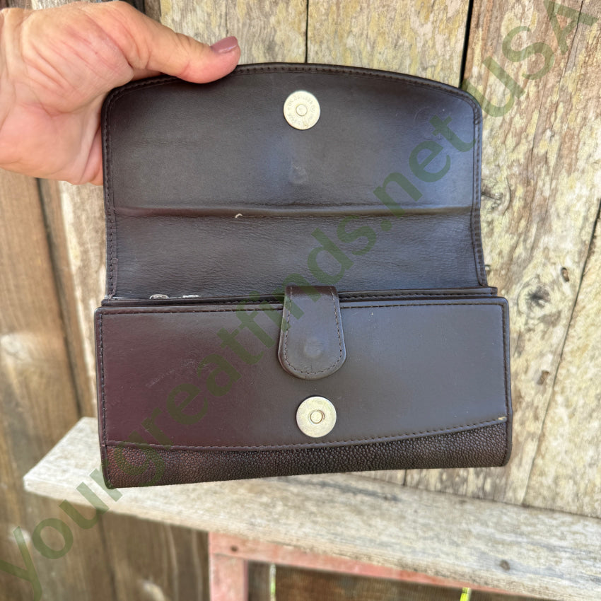 Very Nice Brown Sting Ray Leather Wallet wallet