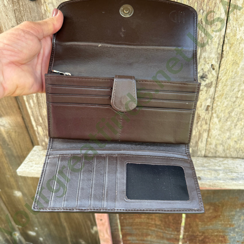 Very Nice Brown Sting Ray Leather Wallet wallet