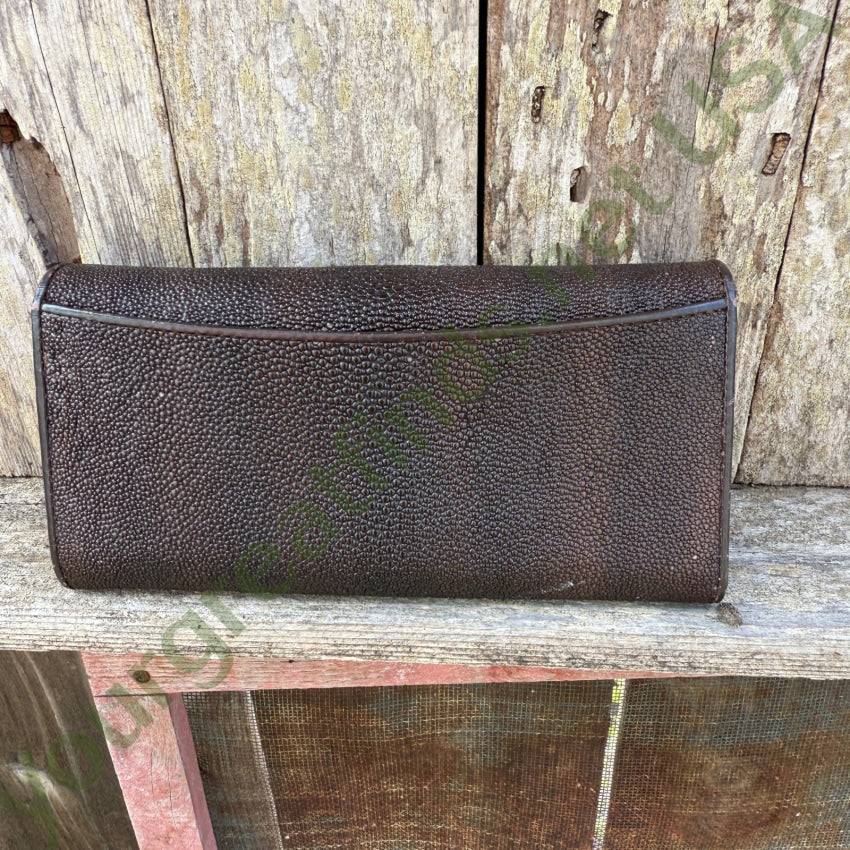 Very Nice Brown Sting Ray Leather Wallet wallet