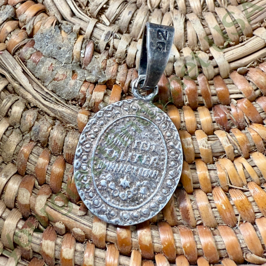 Very Old Sterling Silver Our Lady Of Guadalupe Pendant pendant