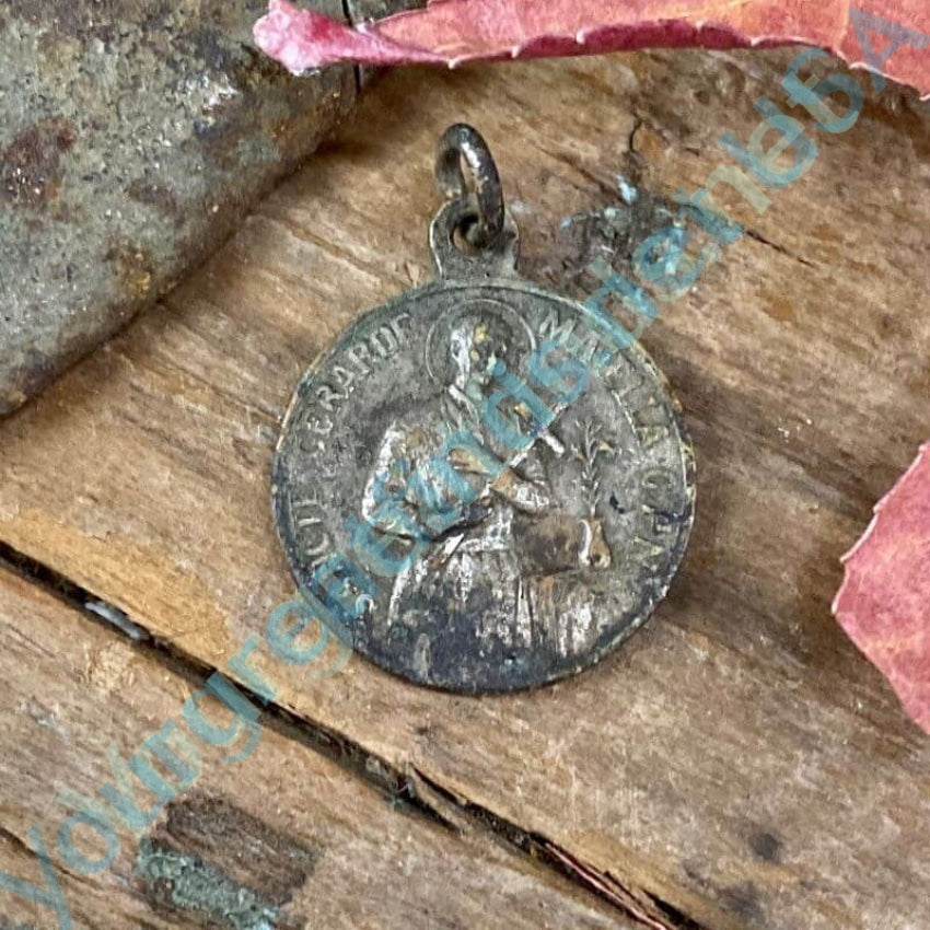 Very Old Time Worn Devotional Metal Silver over Copper Yourgreatfinds