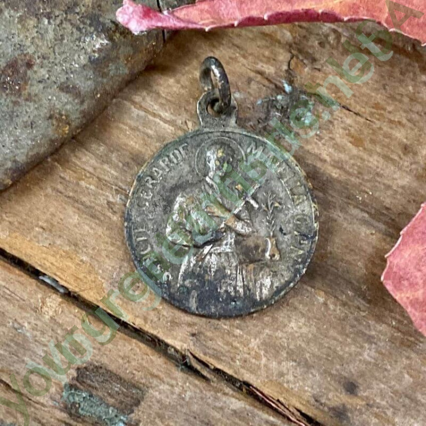 Very Old Time Worn Devotional Metal Silver over Copper Yourgreatfinds