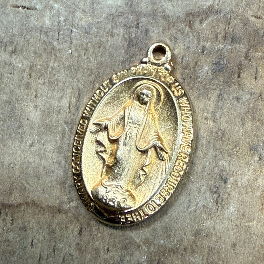 Vintage 1/120 14k GF Sacred Mother Pendant pendant
