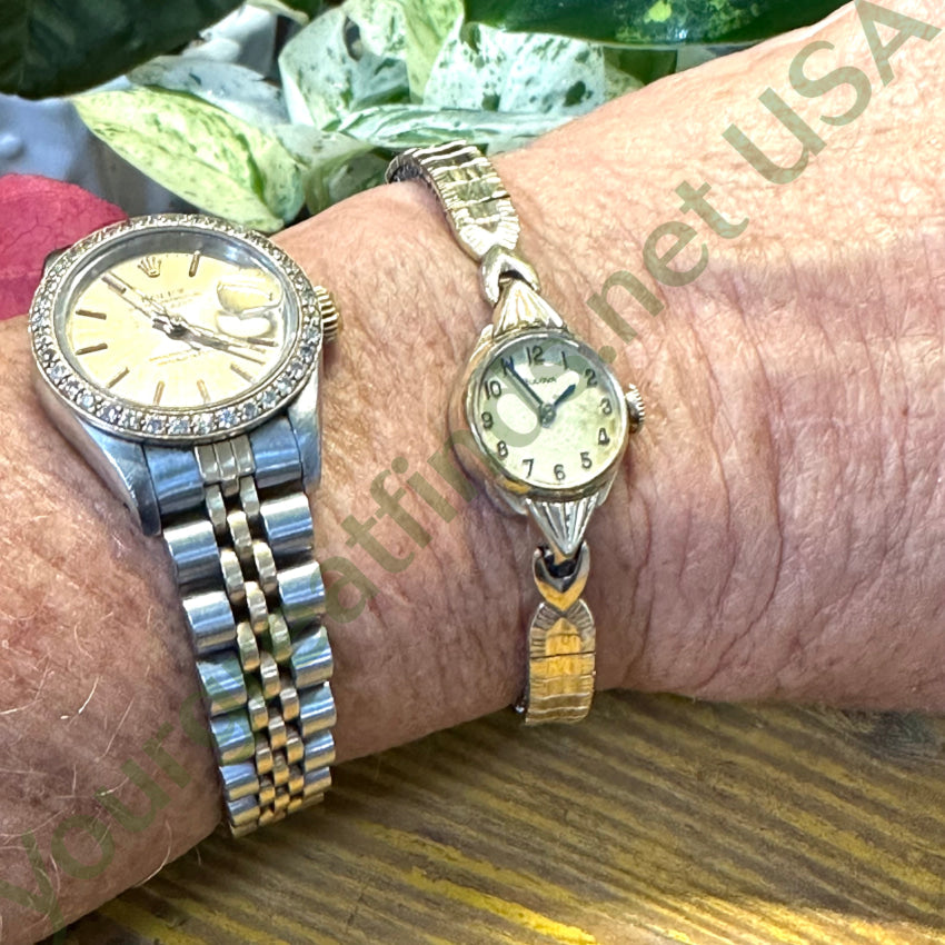 Vintage 10K Yellow Gold Filled Bulova Ladies Watch Non-Working