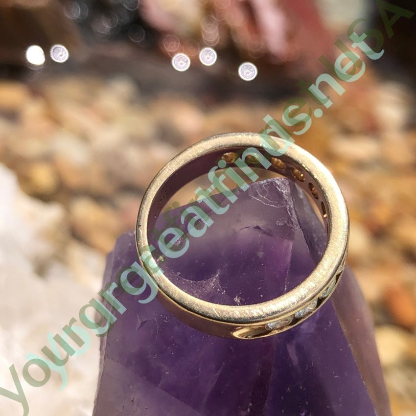 Vintage 14k Yellow Gold Ring with .75 Carats of Diamonds Size 5.5 Yourgreatfinds