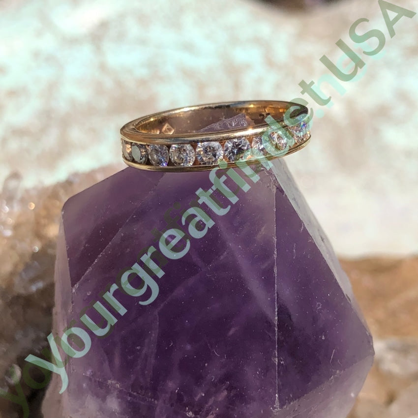 Vintage 14k Yellow Gold Ring with .75 Carats of Diamonds Size 5.5 Yourgreatfinds