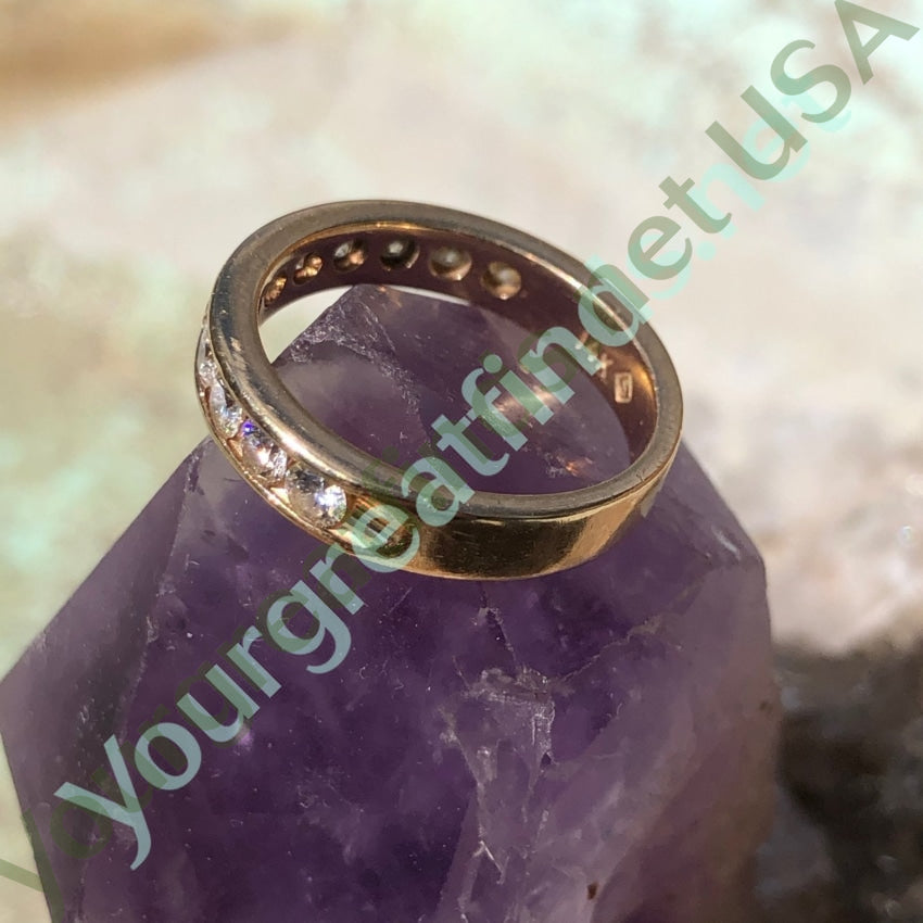 Vintage 14k Yellow Gold Ring with .75 Carats of Diamonds Size 5.5 Yourgreatfinds